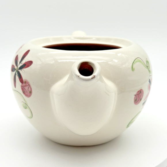 Stangl Pottery Carnival Tea Pot 4.5" MCM Pink Green Black NO LID - Picture 4 of 12